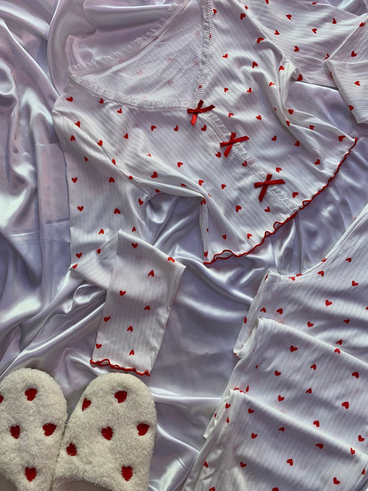 Pyjama d'hiver Amour SHEIN