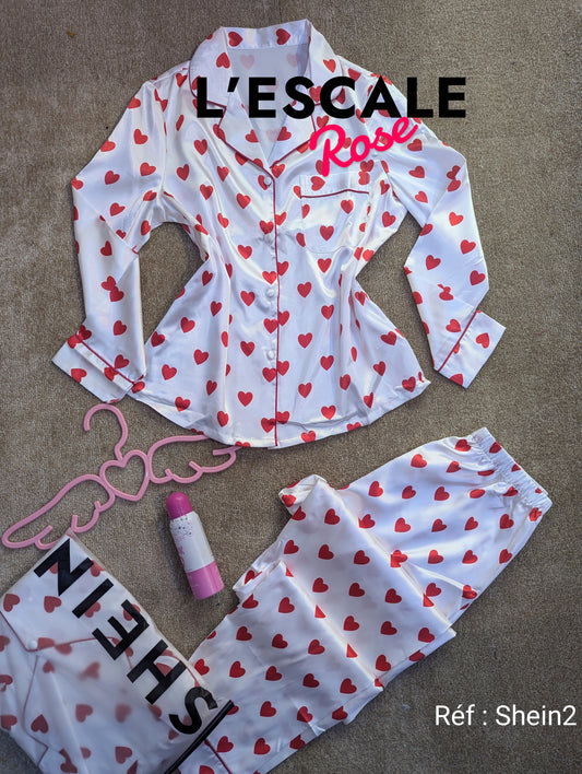 Pyjamas en satin swnight25210507822 Shein