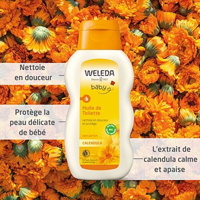 Weleda Huile de toilette bébé pour soin 200ml