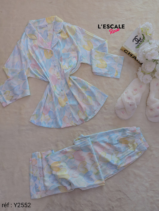 Pyjamas en satin Y2552