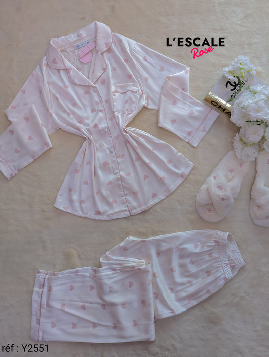 Pyjamas en satin Y2551