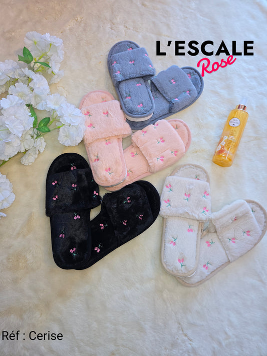Pantoufle Cerise