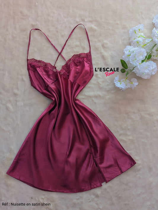 Nuisette en satin shein