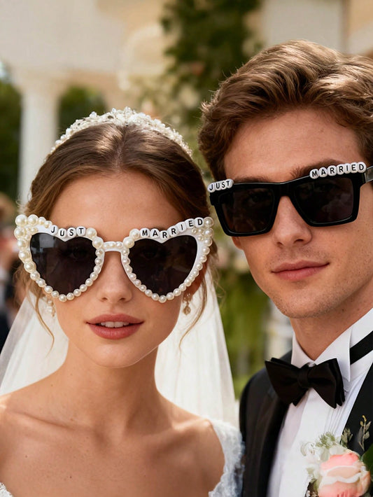 Lunettes couples juste married