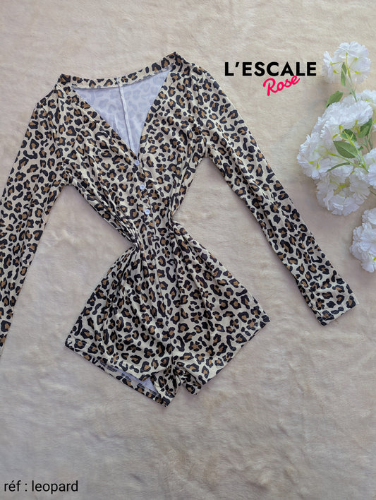 Combi-short leopard shein