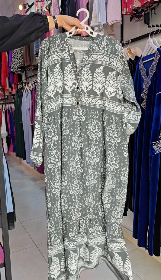 Robe d'été javanaise de viscose
