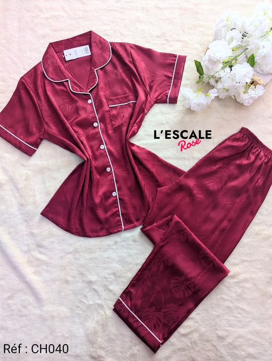 Pyjamas en satin CH040