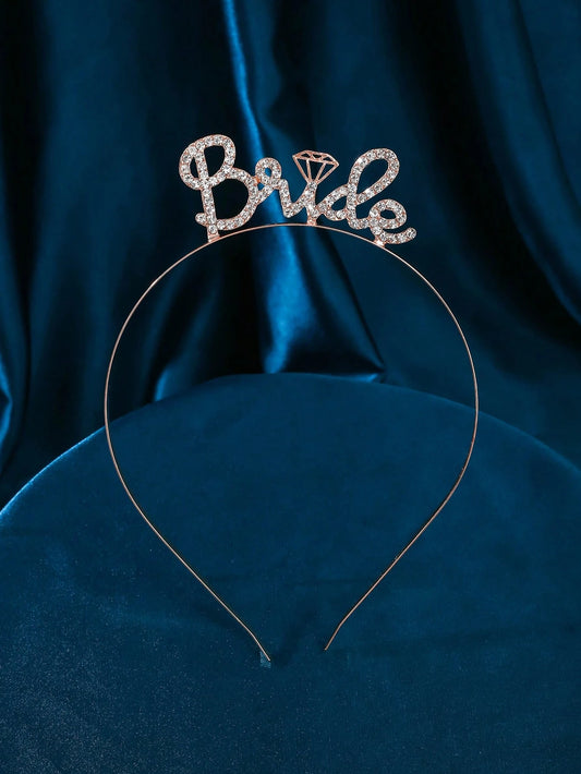 1 pièce Diadème de mariage de mariée avec design minimaliste de lettre shein