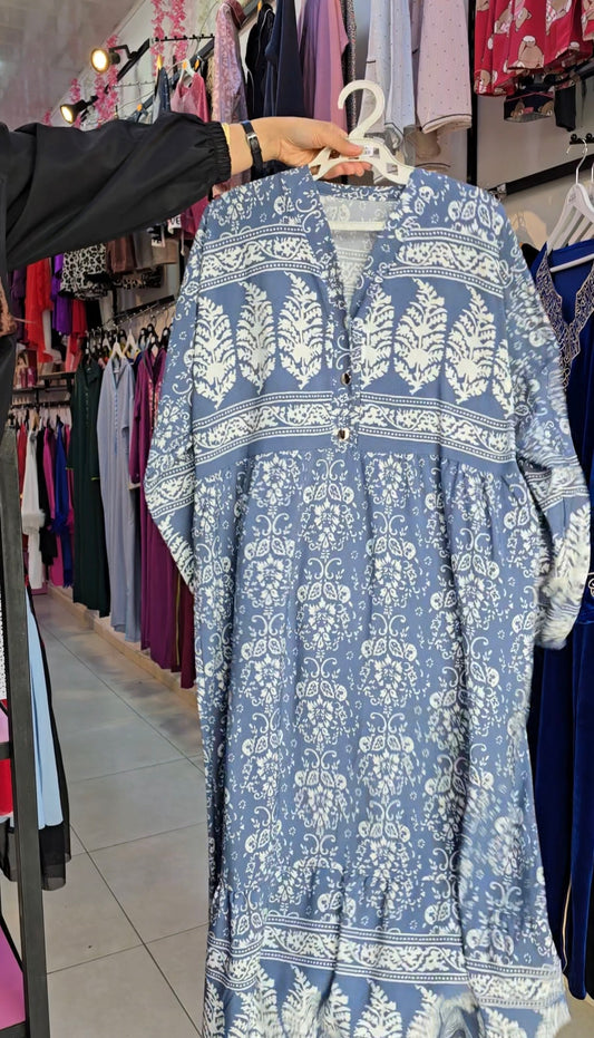 Robe d'été javanaise de viscose