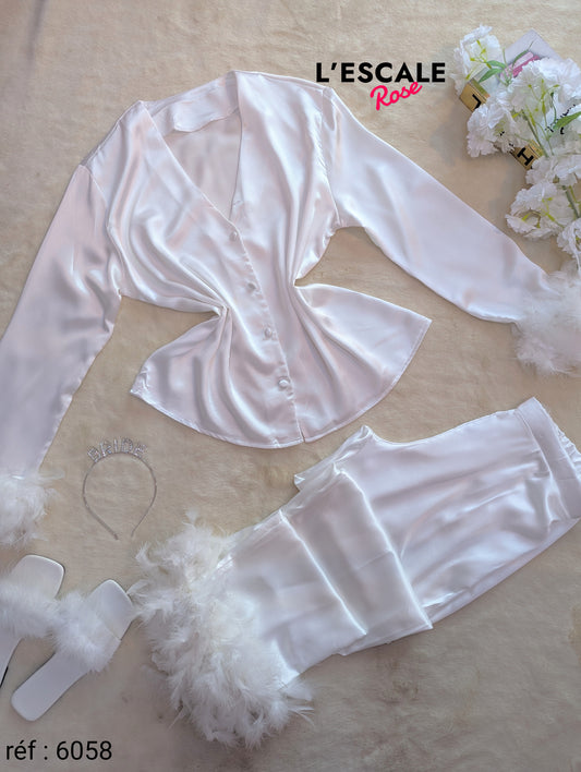 Pyjamas en satin 6058