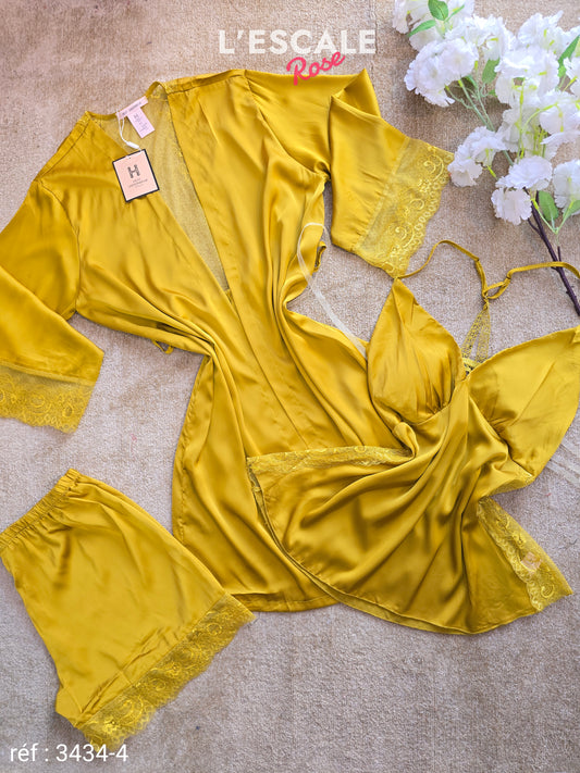 Pyjamas en satin 4 Ps 3434-4
