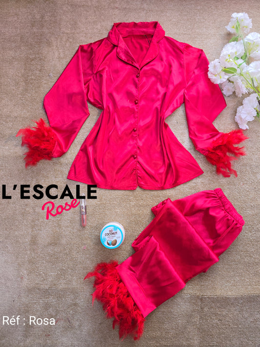 Pyjamas en satin Rosa