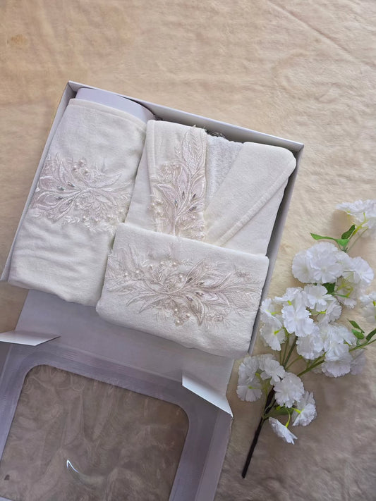 Ensemble de Serviette Floraux