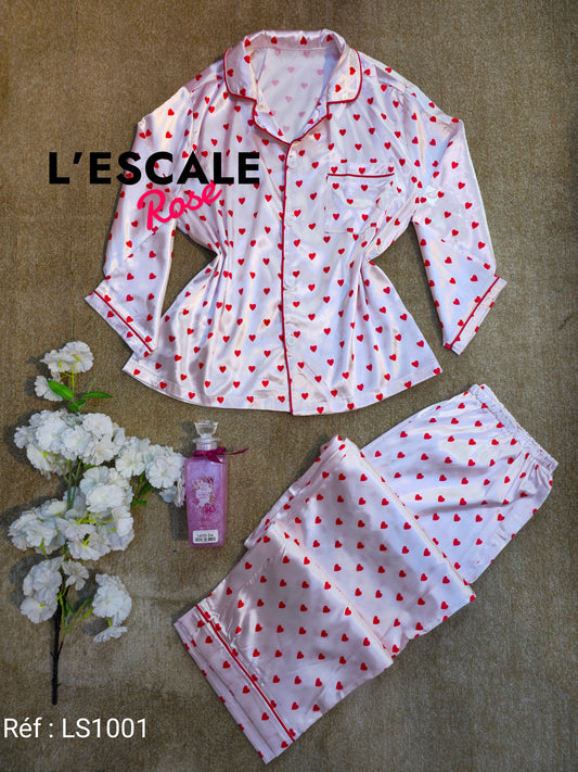 Pyjamas en satin LS1001