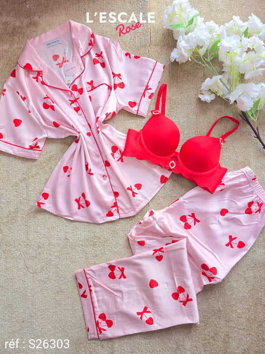 Pyjamas en satin S26303