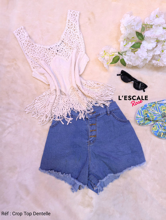 Crop Top Dentelle