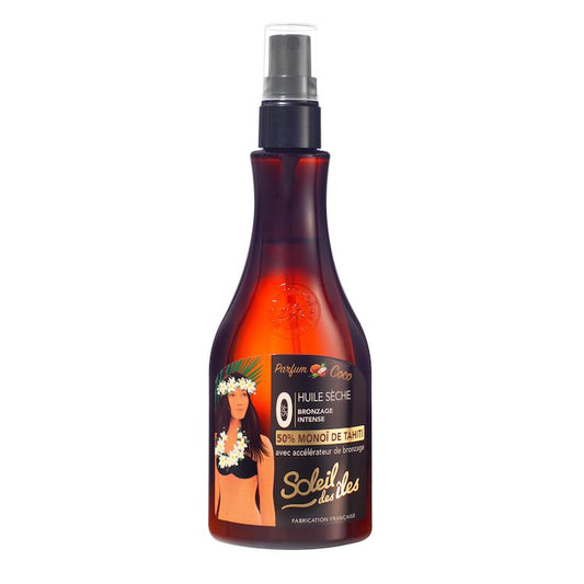 Soleil des Iles Huile sèche bronzage intense parfum coco 150ML