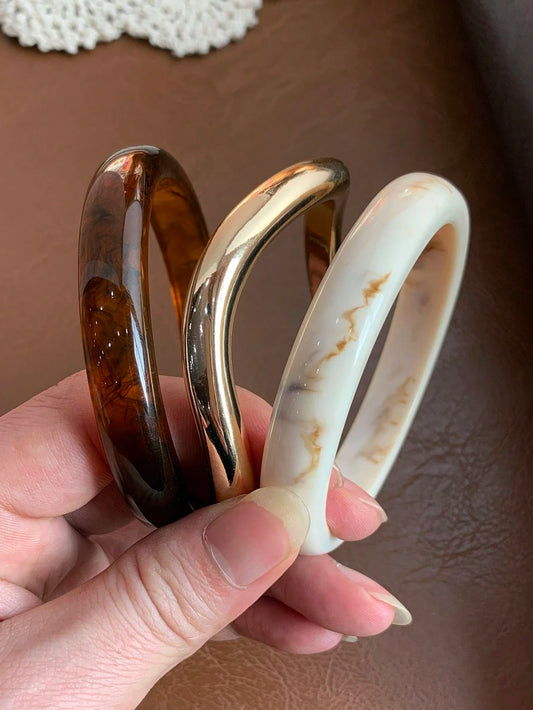 3 Bracelets style vintage bohème : acrylique