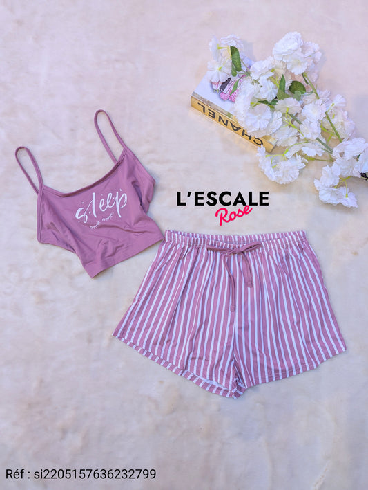 Pyjama d'été short si2205157636232799 SHEIN