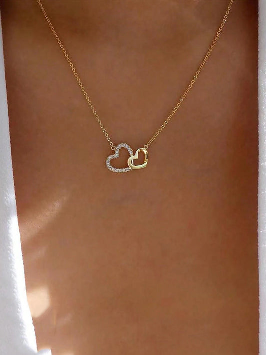 Collier Simple & À La Mode Love À Pendentif Cœur shein