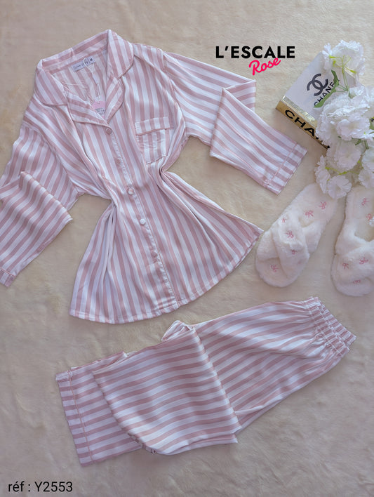 Pyjamas en satin Y2553