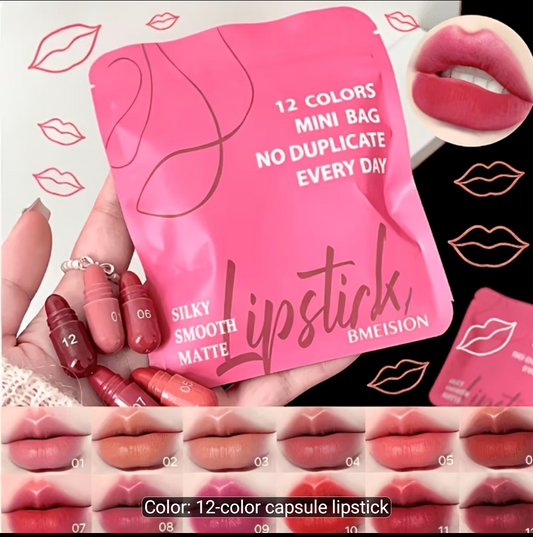12 Shades of Capsule Lipsticks