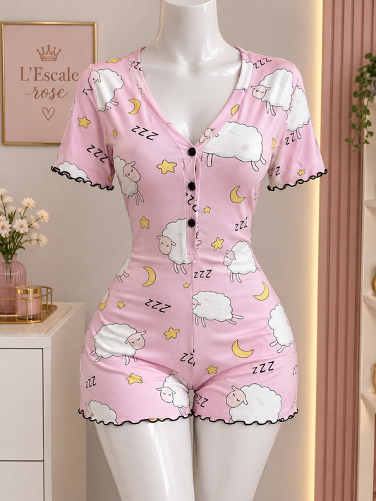 Combi short rose dodo shein