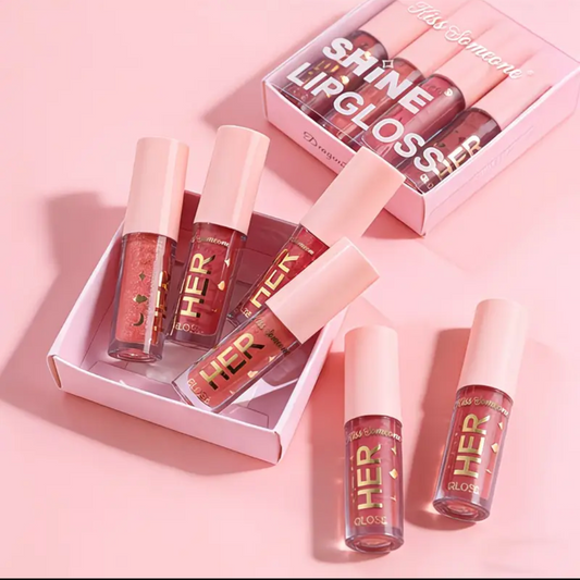 4pcs Shiny Liquid Lipstick