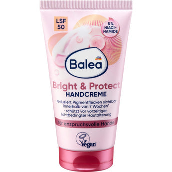 Balea Bright & Protect Handcreme LSF 50