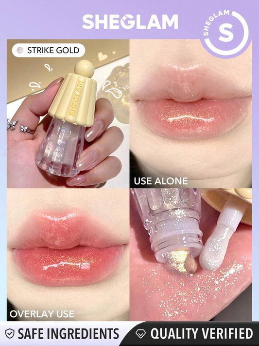 SHEGLAM Jelly Wow Hydrating Lip Oil-Pinkies Up