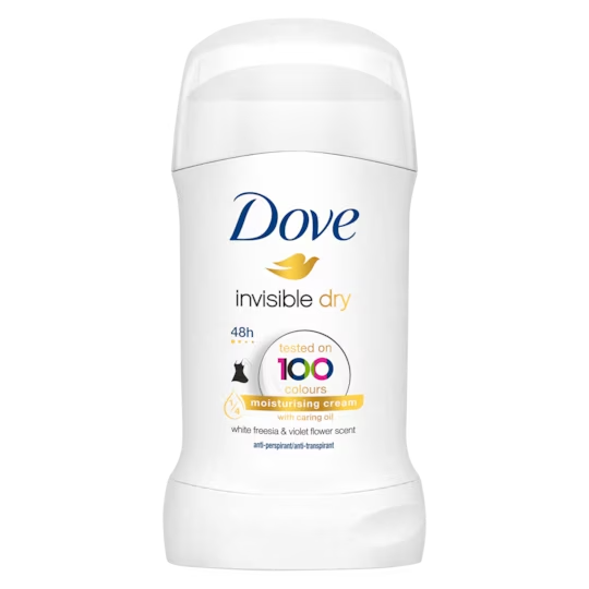 Déodorant DOVE Anti-Transpirant Stick Invisible Dry 40ml