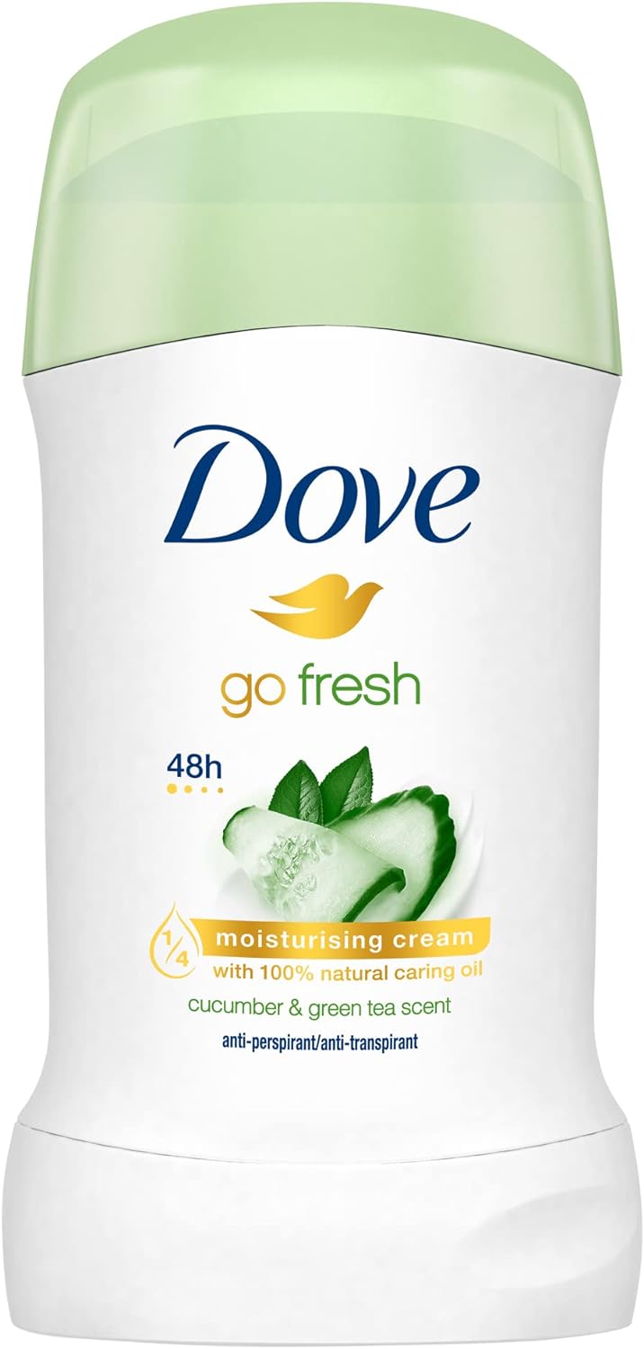 Dove anti-transpirant Bâton Déodorant 40ml Go Fresh Concombre & Thé Vert