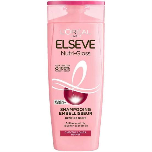 L'Oréal Paris Elseve Nutri-Gloss Shampoing Embellisseur Brillance pour Cheveux Ternes