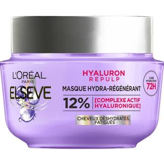 Elsève Hyaluron Repulp Masque Hydra-Régénérant pour Cheveux Déshydratés