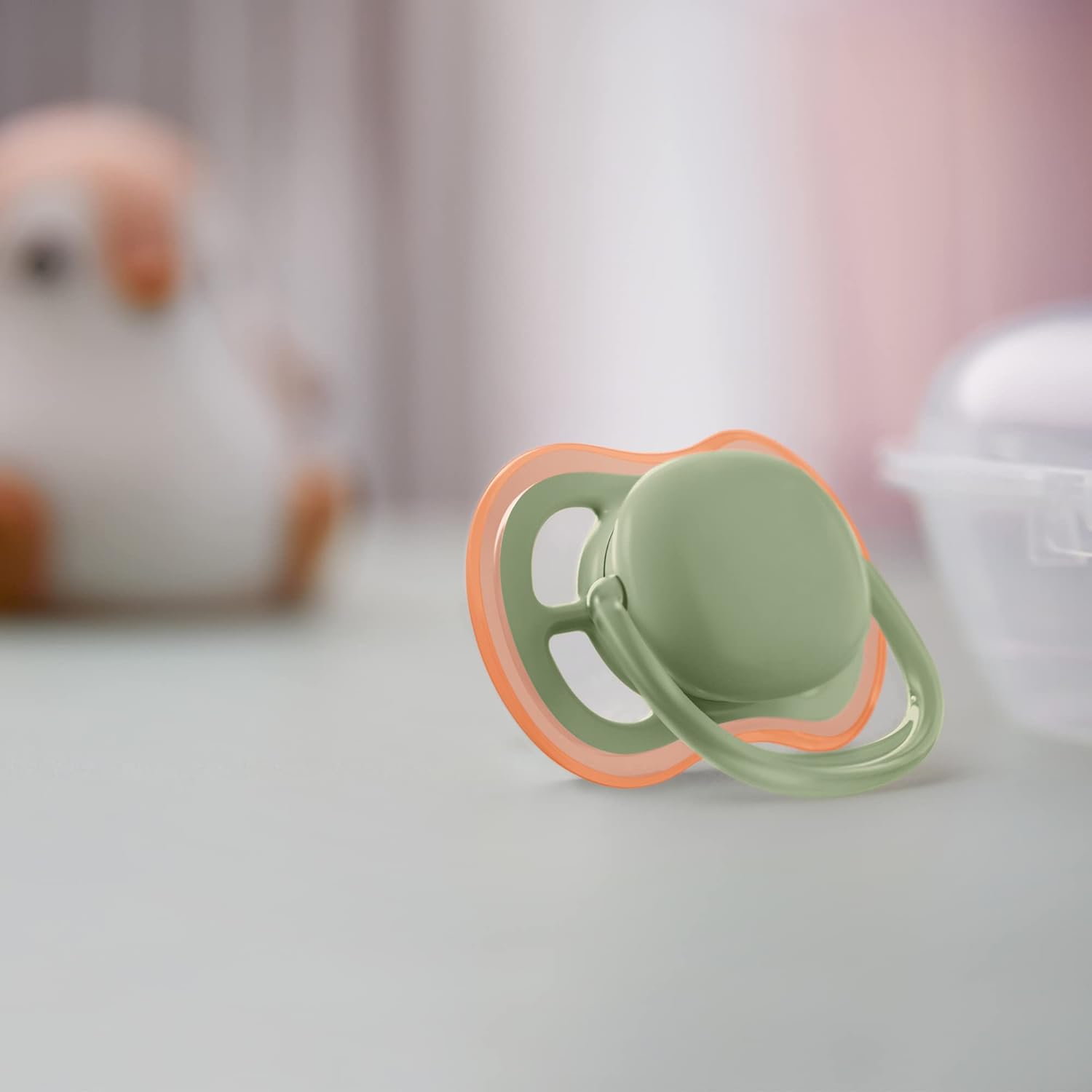 Sucettes Philips Avent Ultra Air Lot De 2 - 0-6 Mois, Sans BPA, Silicone, Aérations Pour Peau Sèche, Stérilisation Micro-ondes