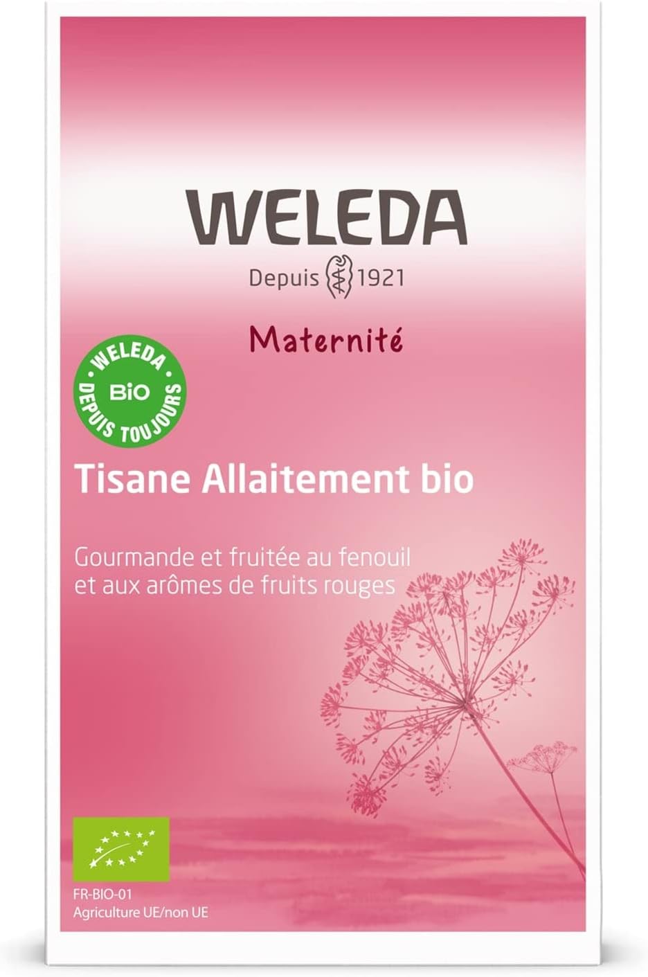 WELEDA - Tisane Allaitement Bio Fruits Rouges - Favorise la lactation - 20 Sachets de 2 g