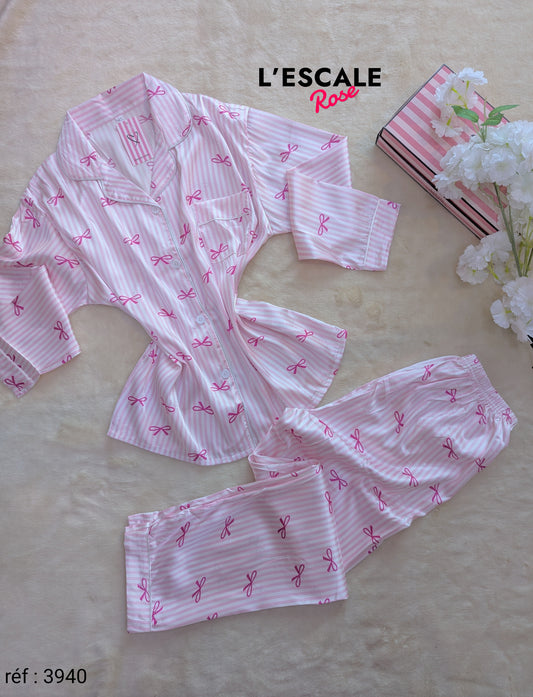 Pyjamas en satin 3940