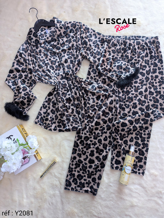 Pyjama d'hiver en velours Y2081