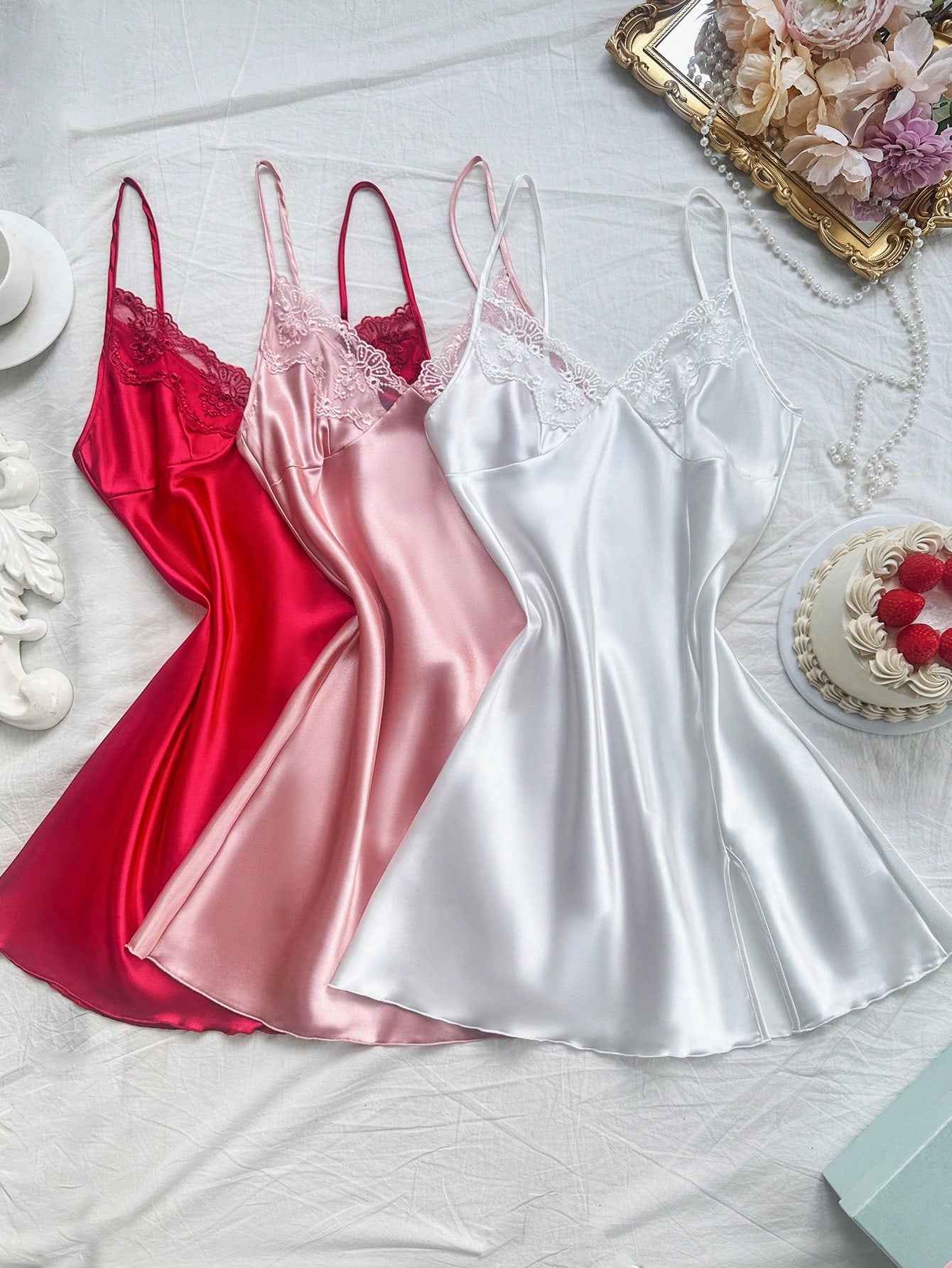 Nuisette en satin shein – L'Escale Rose