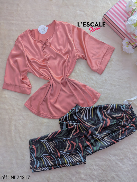 Pyjamas en satin NL24217