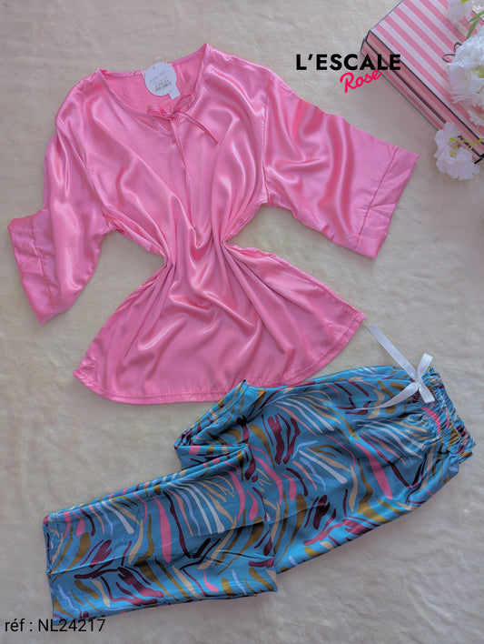 Pyjamas en satin NL24217