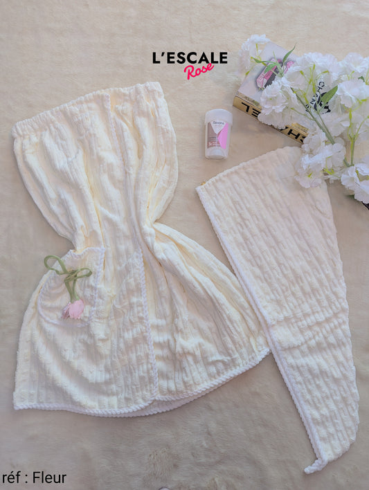 Sortie de bain Fleur