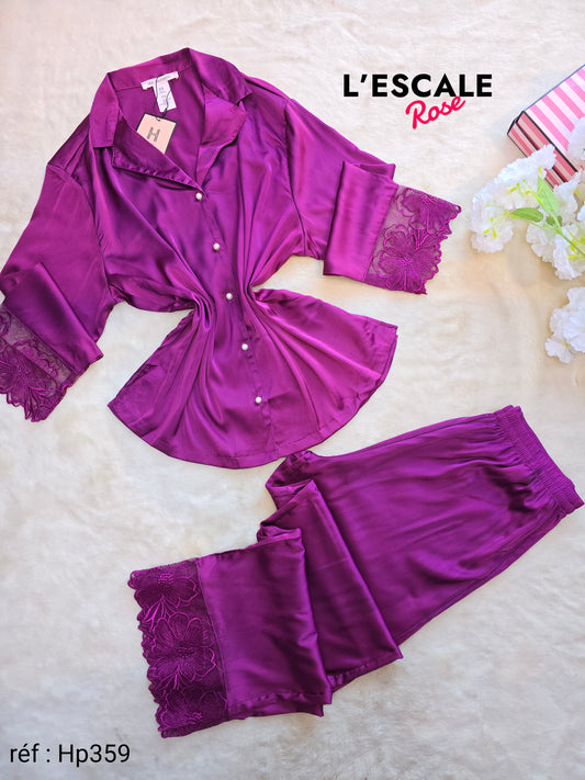Pyjamas en satin HP359
