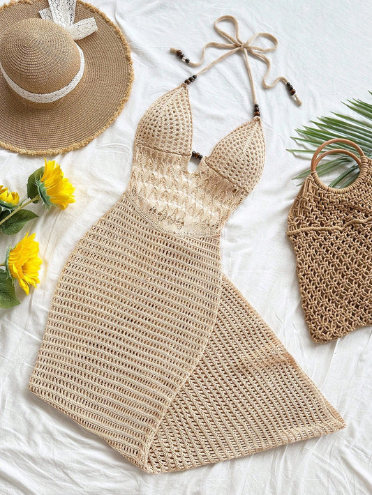 Robe d'été maxi en crochet shein