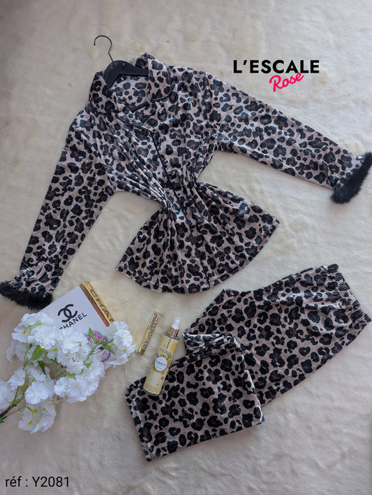 Pyjama d'hiver en velours Y2081
