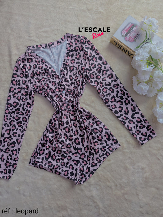 Combi-short leopard shein