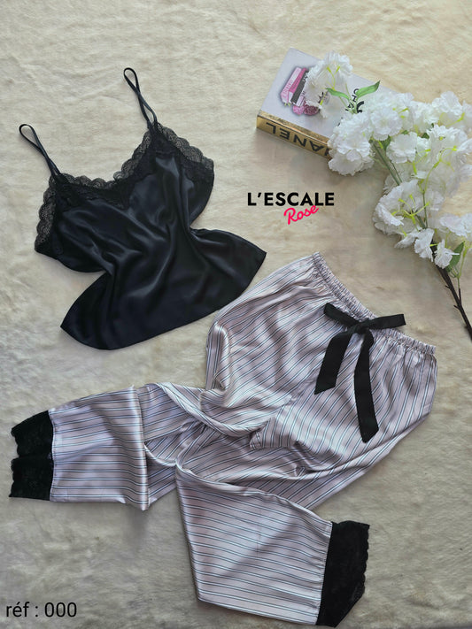 Pyjamas en satin 000