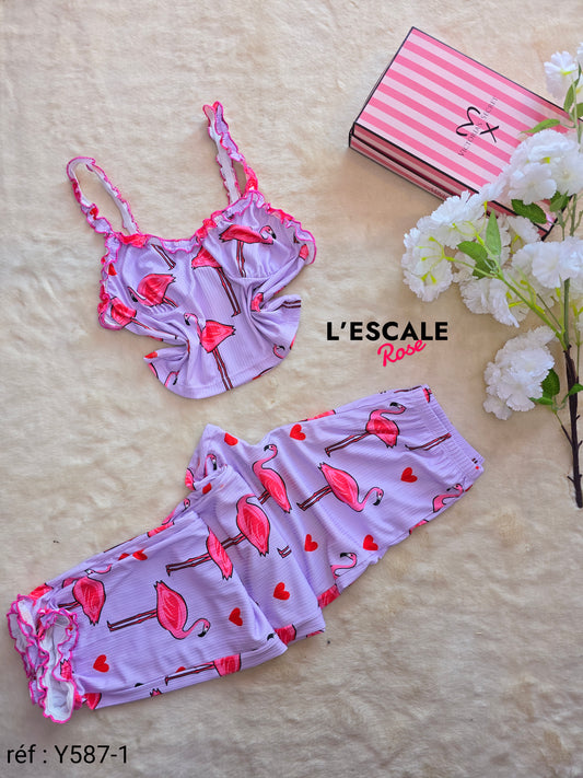 Pyjama d'été Flamingo Y587-1