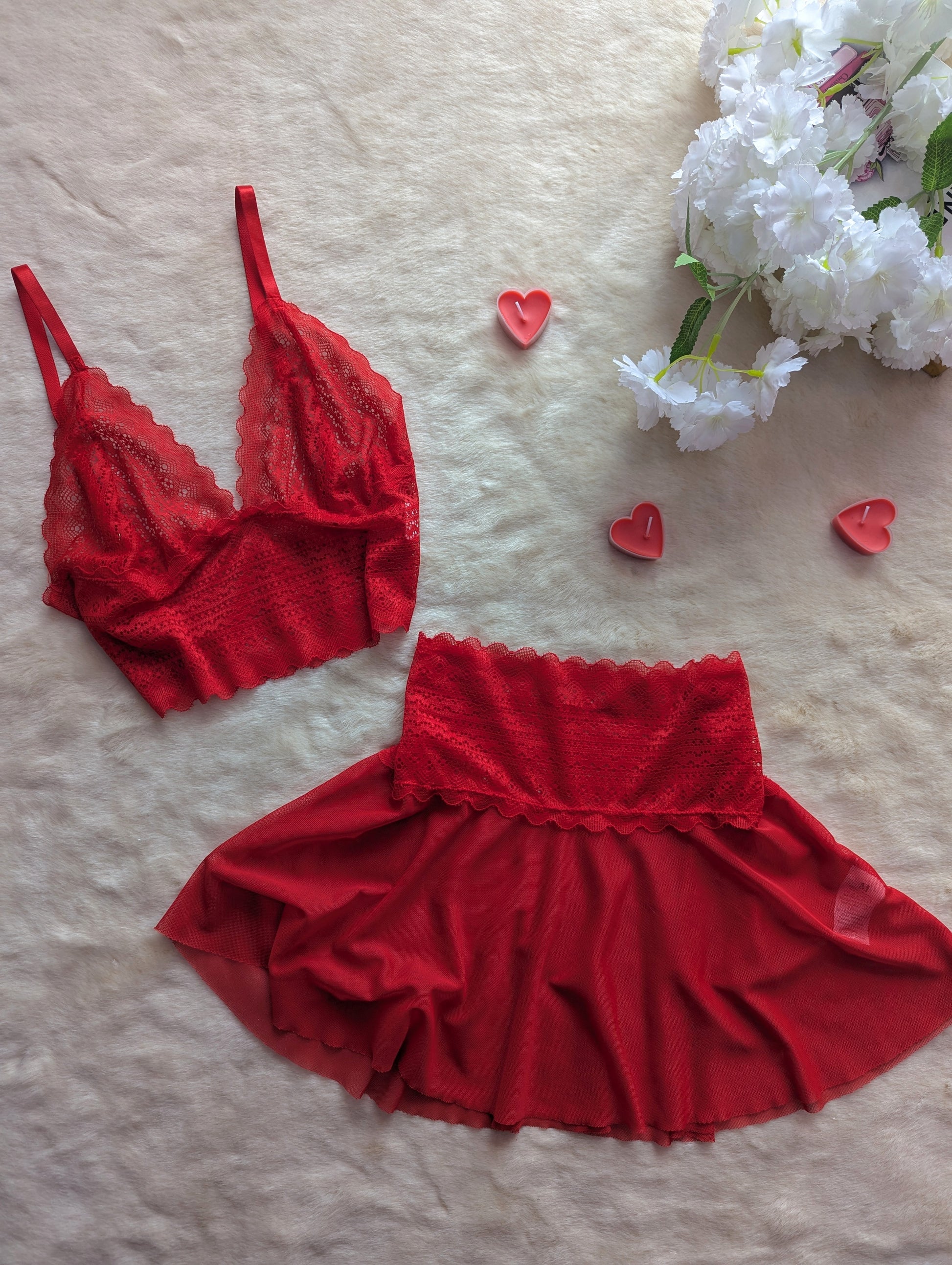 Satin Shein Robe Rouge Dentelle Robe De Soirée En Satin Avec