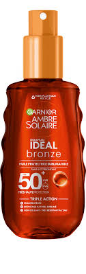 GARNIER ambre solaire ideal bronze   huile protectrice sublimatricrle SPF 50 +